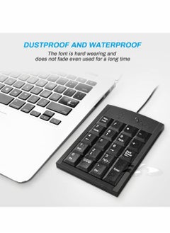 KASTWAVE Number Pad, 19-key Portable Wired Numeric Keypad, Keyboard Extensions with Multiple Shortcuts for Laptop Desktop PC Notebook  - Image 4