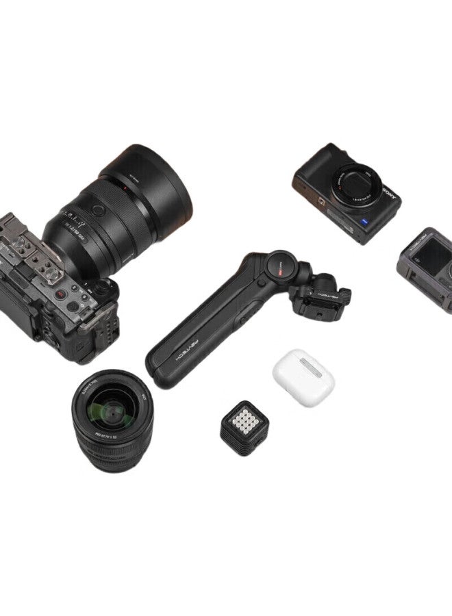 PGYTECH Mantis Camera Tripod, Dslr And Smartphone Selfie Stand, Desktop Gimbal, Dandelion Tripod, Vlog Photography Stand, Portable Handheld Stand (Classic Black) - Image 2