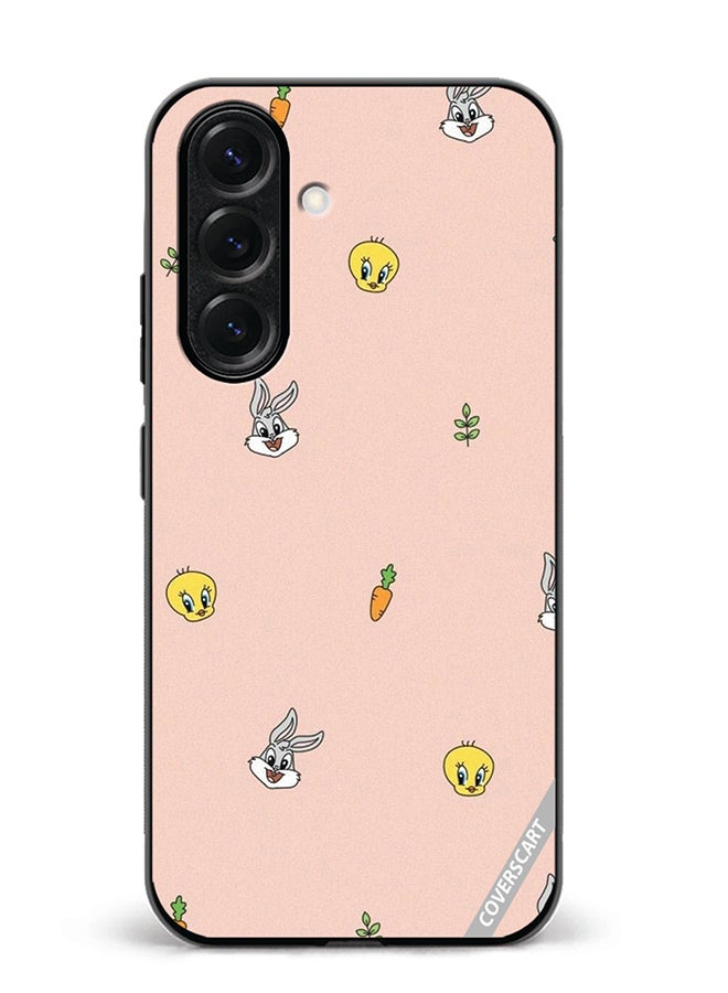 VR CREATIVE Protective Case Cover For Samsung Galaxy S25 Plus Bunny Design Multicolour