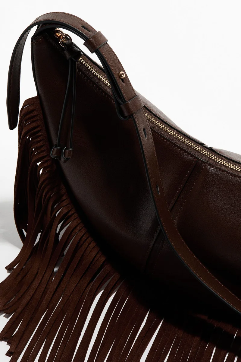 اتش اند ام حقيبة كروس بودي مع شراشيب