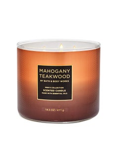 Mahogany Teakwood 3-Wick Candle