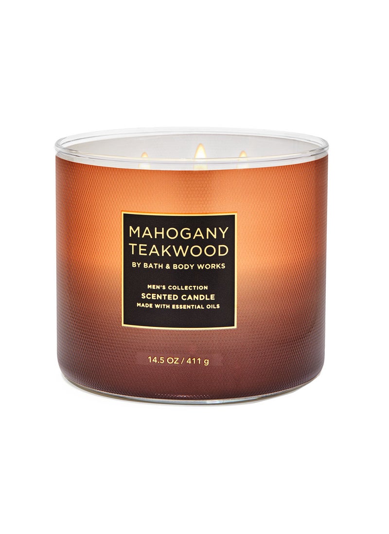 Bath & Body Works - Mahogany Teakwood 3-Wick Candle - Image 1