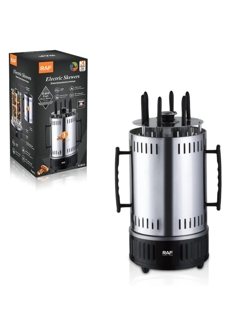 RAF Electric Barbecue Grill Automatic Rotating Barbecue Grill Vertical With 6 Forks Electric BBQ Grill - Image 2