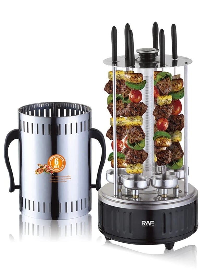 RAF Electric Barbecue Grill Automatic Rotating Barbecue Grill Vertical With 6 Forks Electric BBQ Grill - Image 3