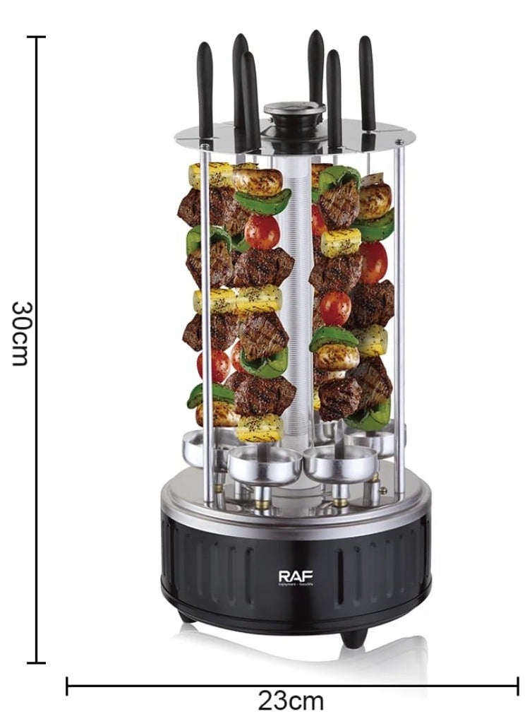 RAF Electric Barbecue Grill Automatic Rotating Barbecue Grill Vertical With 6 Forks Electric BBQ Grill - Image 4