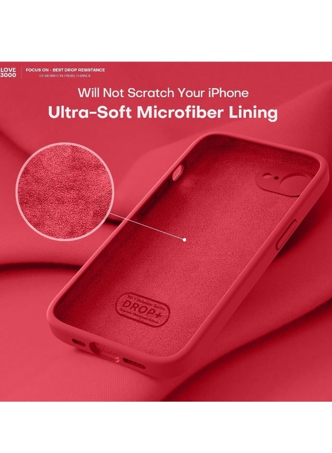 DUSALA iPhone 16e Case Cover Premium Silicone with Soft Microfiber Lining Anti-Scratch Shockproof Protective Phone Cover for iPhone 16e 6.1-inch - Image 5