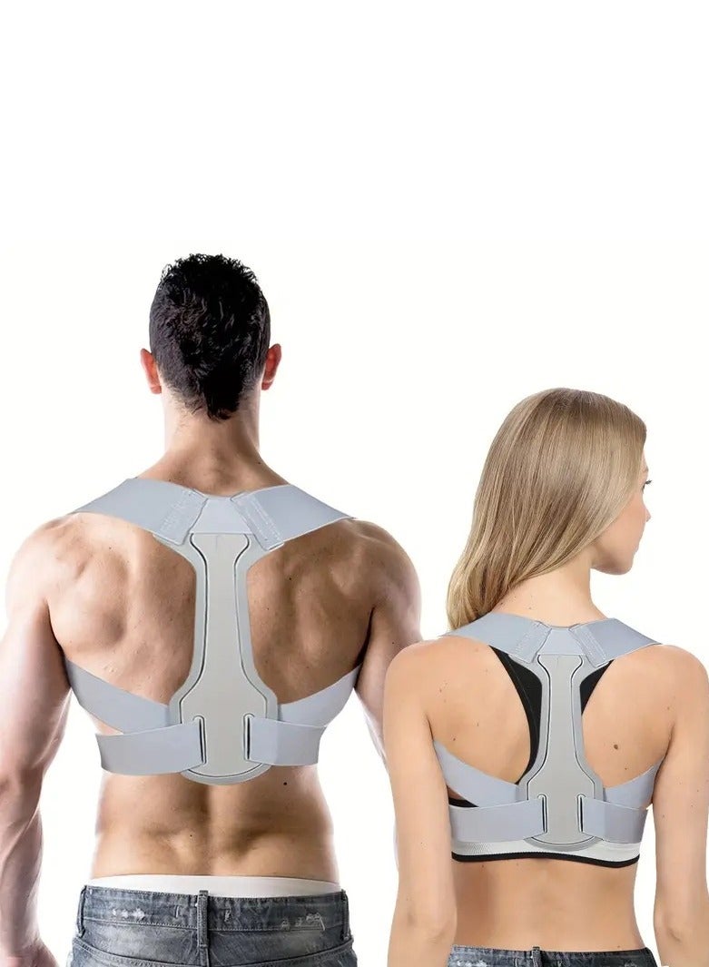 LIMOS Adjustable Posture Corrector Brace for Back and Shoulder Support – Comfortable, Breathable, and Effective for Improved Posture - Image 1
