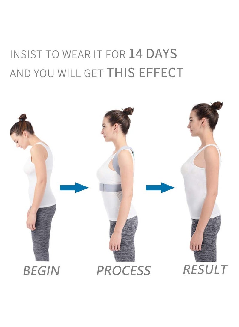 LIMOS Adjustable Posture Corrector Brace for Back and Shoulder Support – Comfortable, Breathable, and Effective for Improved Posture - Image 3