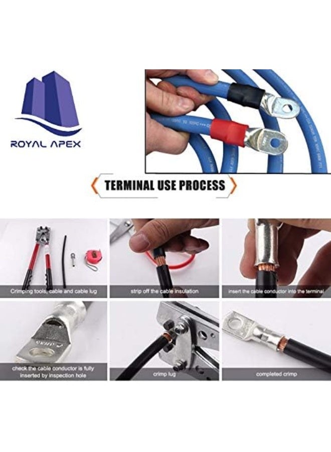 Royal Apex Copper Cable Lugs 10Pcs Set-Wire Terminals, Connector Cable Lugs Ring Battery Sc Terminals - Image 4