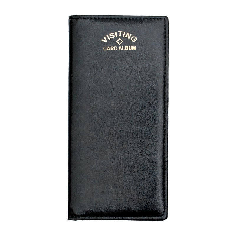 Campio Business Card Holder, Debit Credit Cards, Bussiness, File Visiting Name and Id Card Holder, Cash Book Organizer File Booklet for Men/Women - (Black 96 Slots, 1 Piece) - Image 1