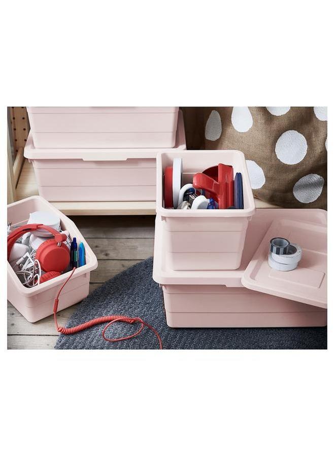 erorex Box With Lid Pink 19X26X15 Cm - Image 3