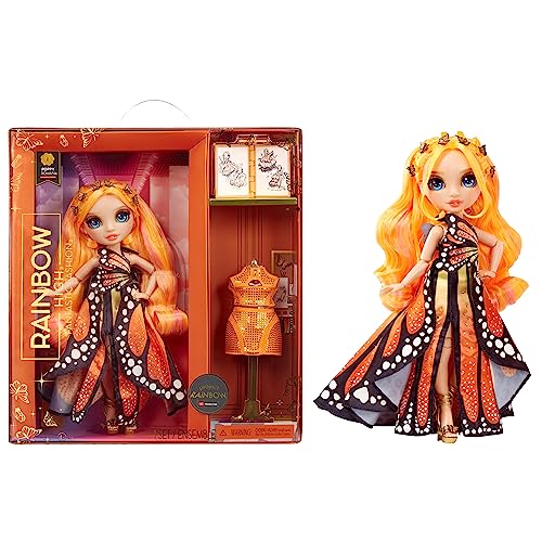 Rainbow High Fantastic Fashion Poppy Rowan - Orange 11” Fashion Doll and Playset with 2 Complete Doll Outfits, and Fashion Play Accessories, Great Gift for Kids 4-12 Years Old - Image 1