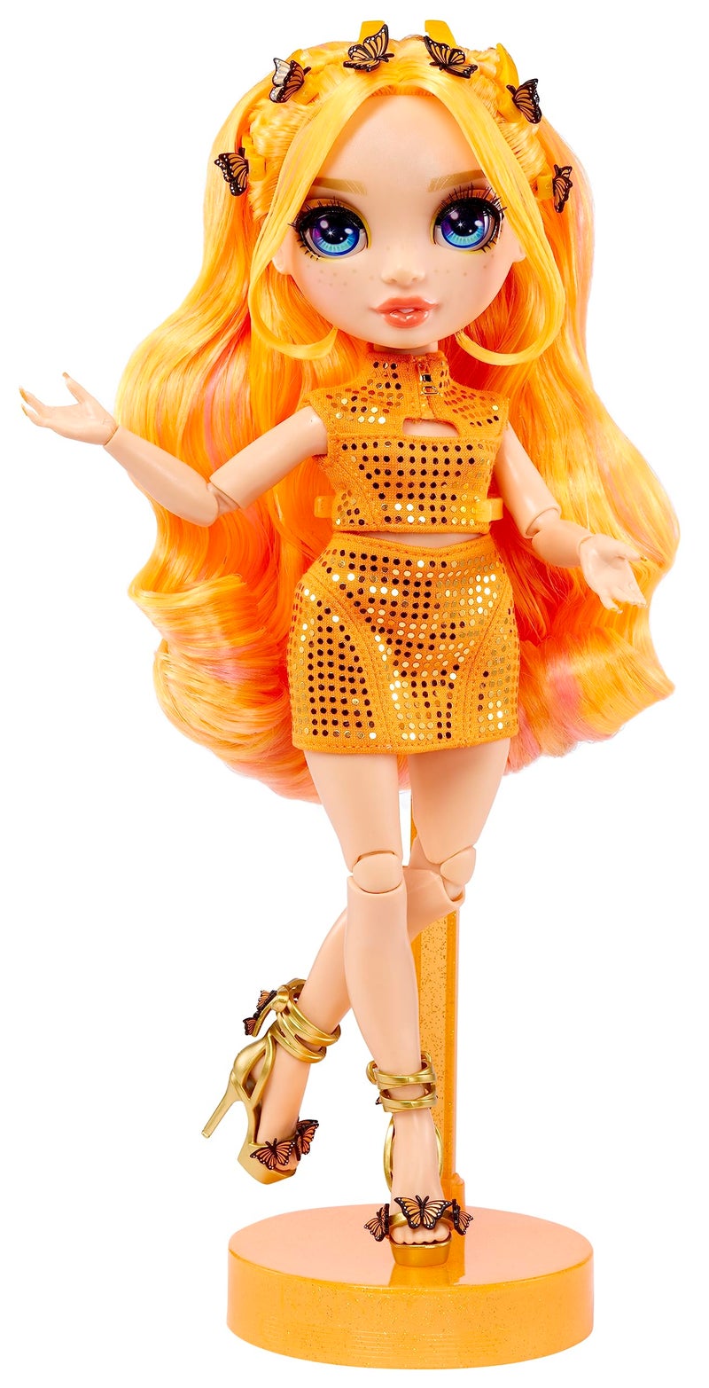 Rainbow High Fantastic Fashion Poppy Rowan - Orange 11” Fashion Doll and Playset with 2 Complete Doll Outfits, and Fashion Play Accessories, Great Gift for Kids 4-12 Years Old - Image 3