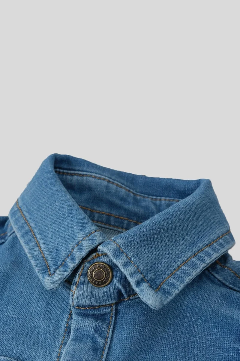 بيبيدولا Jean Fabric Unisex Holiday Baby Long Jumpsuit 12324