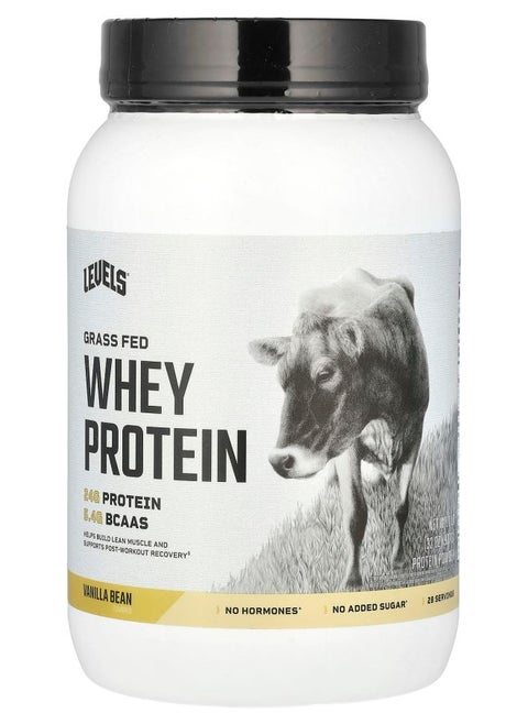 Grass Fed Whey Protein Powder Vanilla Bean 2 lb (907 g)