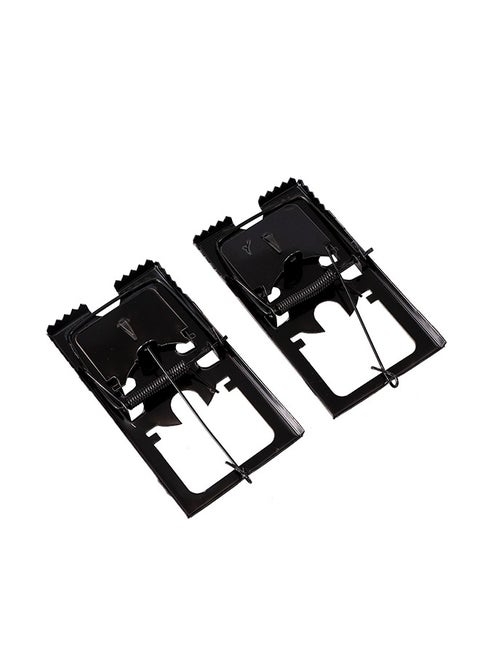 Set of 2 Mouse Trap Medium- Durable Reusable Bait Spring Snap Trap, Efficient Rodent Control Mouse Catching Device with High-Tension Spring -Ideal for Indoor Use in Homes Kitchens and Garages