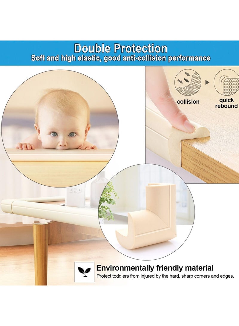 bbet Baby Proofing Edge and Corner Guard Protector Set For Furniture Or Tables, 4m Edges & 4 Foam Corners - Image 3