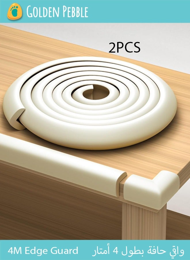bbet Baby Proofing Edge and Corner Guard Protector Set For Furniture Or Tables, 4m Edges & 4 Foam Corners - Image 1