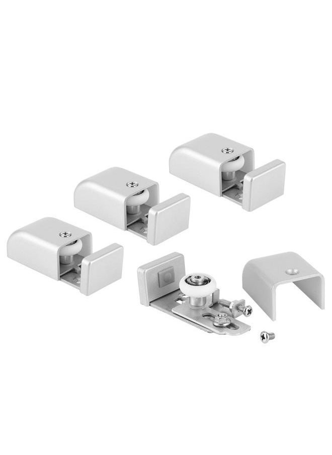 Thoraya 4Pcs Adjustable Sliding Door Stopper Roller Guide Hardware Accessory for Automatic Door  - Image 4