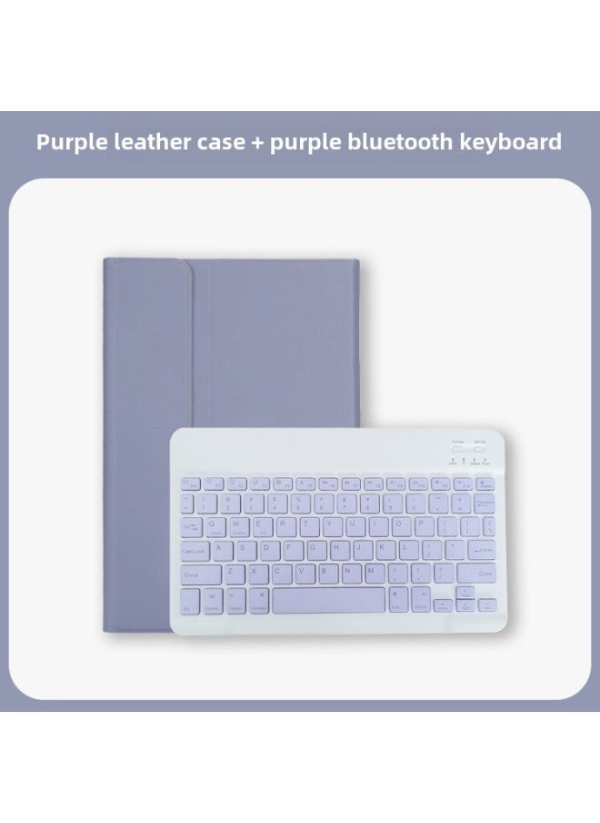 Bluetooth Keyboard Protective Case For RedmiPad SE 11 Lenovo 10.6 Xiaomi 6 5 Tablet Keyboard Cover Office Computer Accessori-Color:purple Smoked Clothes-Product Type:Lenovo Small Pad(10.6 Inches) - Image 1
