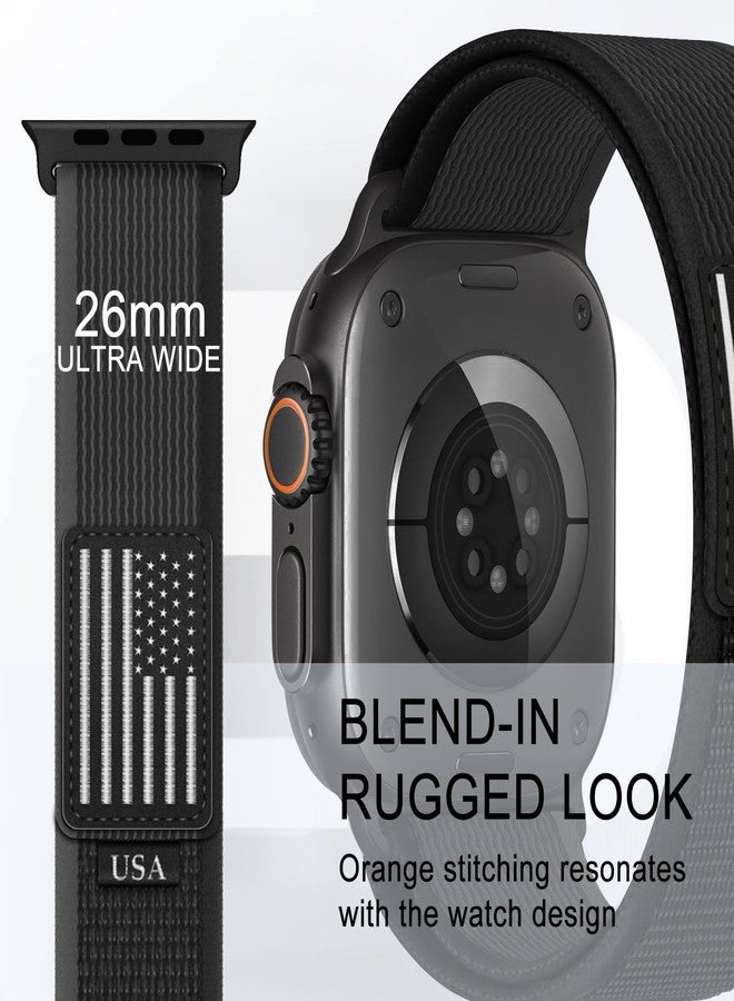 سوار Trail Loop - متوافق مع سوار Apple Watch Ultra 2/Ultra Bands 49 مم 45 مم 44 مم للرجال والنساء، حزام رياضي مضفر مرن منسوج لـ iWatch Ultra 2، iWatch Ultra Series 10 46 مم SE/9/8/7/6/5/4 - Image 5
