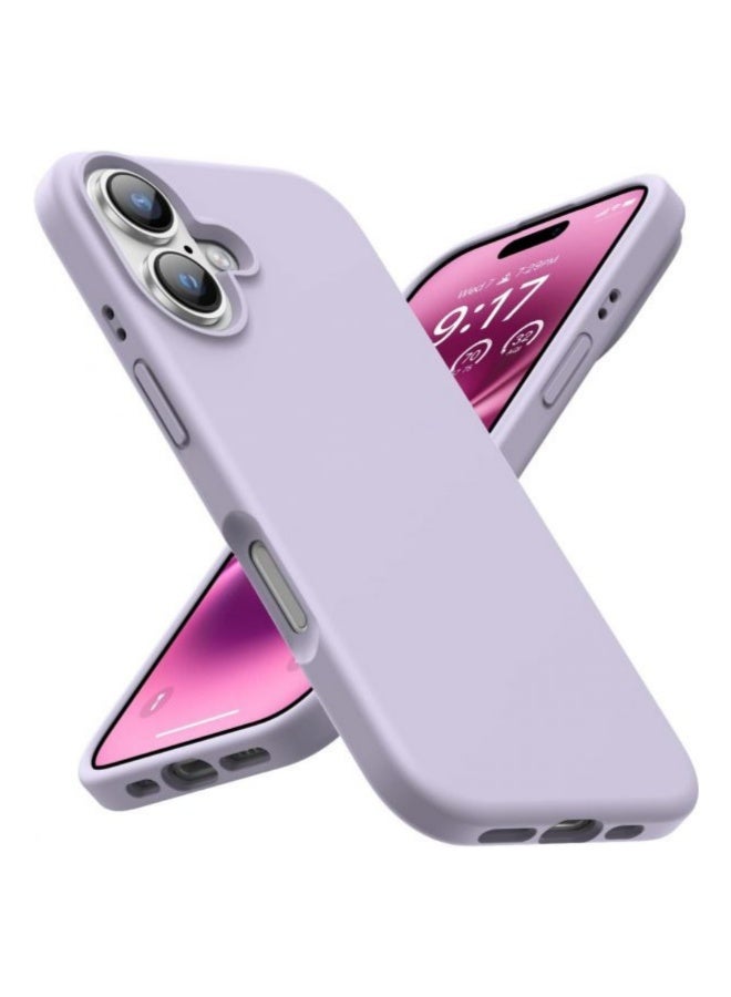 iPhone 16 Plus Case 6.7 inch - Silicone Shockproof Protective Cover, Slim Soft Touch Anti Scratch Anti Slip Drop Protection, Full Body Durable Lightweight Phone Shell (Light Purple)