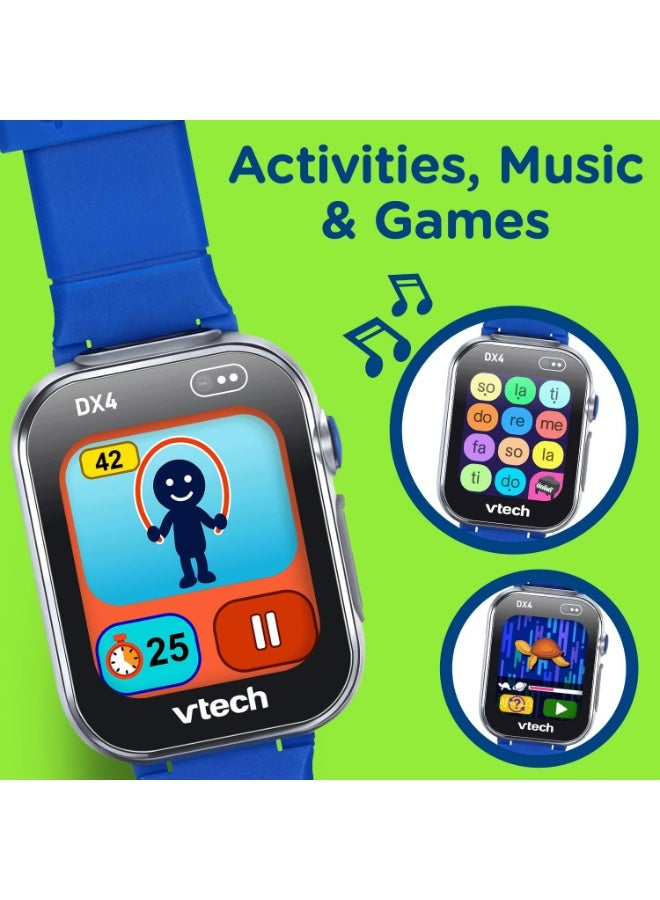 VTech KidiZoom Smartwatch DX4 Blue - Camera & Games, Video Recorder, Voice Changer - Image 4