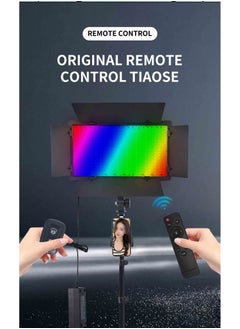 XiuWoo RGB LED Video Light with Remote Control Stand Kit,40W Photography Lighting for YouTube Studio, Gaming, Streaming,Conference,2500K-8500K Dimmable 14 Static Color Multiple Light Effect  - Image 3