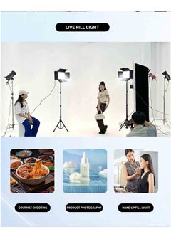 XiuWoo RGB LED Video Light with Remote Control Stand Kit,40W Photography Lighting for YouTube Studio, Gaming, Streaming,Conference,2500K-8500K Dimmable 14 Static Color Multiple Light Effect  - Image 4