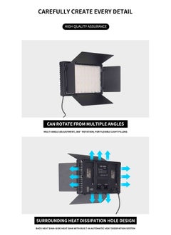 XiuWoo RGB LED Video Light with Remote Control Stand Kit,40W Photography Lighting for YouTube Studio, Gaming, Streaming,Conference,2500K-8500K Dimmable 14 Static Color Multiple Light Effect  - Image 5