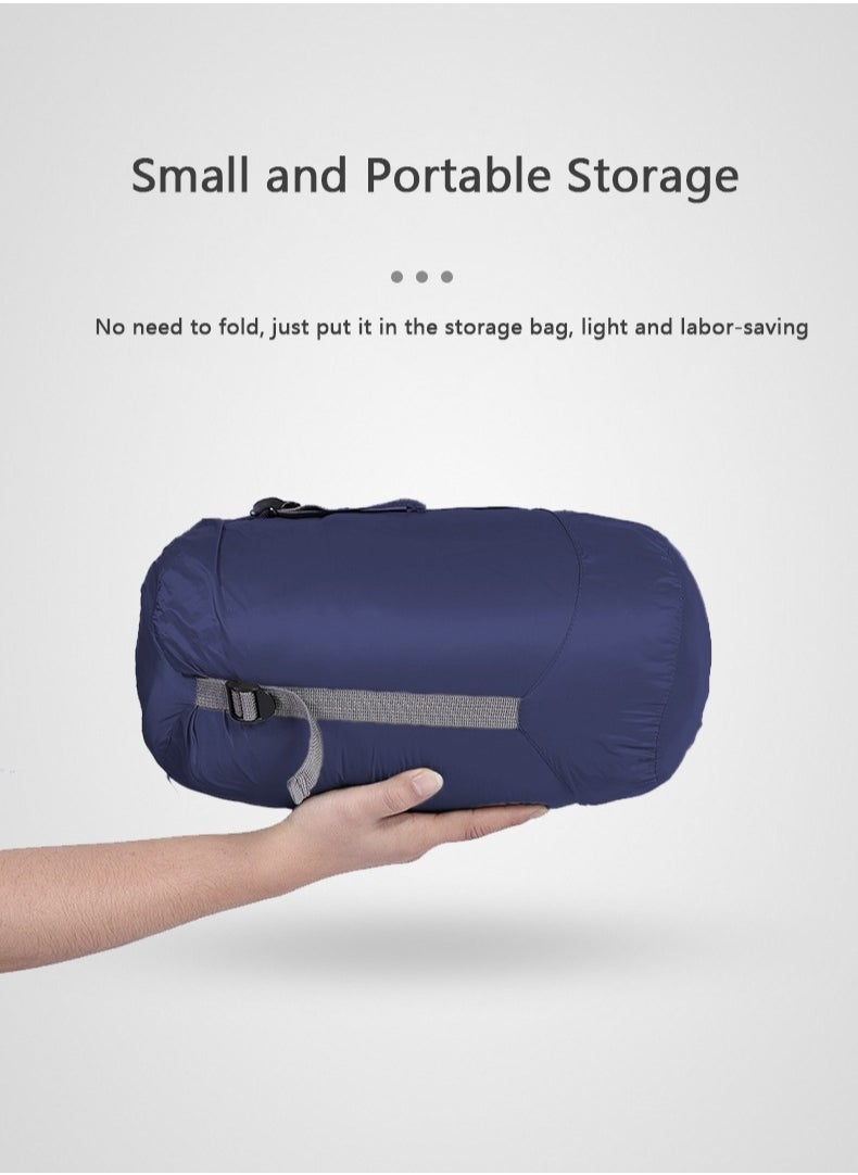 XiuWoo Wearable Camping Blanket, Lightweight Waterproof Sleep Bag, Multifunctional Warm Travel Quilt, Compact Wearable Poncho, Lazy Lounge Cotton Blanket with Detachable Hood for Camping, Hiking  - Image 3