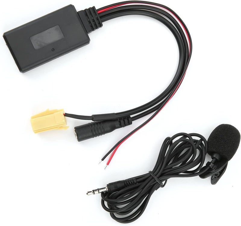 ويوبلز محول كابل AUX للسيارة بتقنية بلوتوث 5.0 مع ميكروفون، بديل لنظام التحدث الحر، متوافق مع سيارات فيات 500/غراندي بونتو/كوبو/فيورينو - Image 4