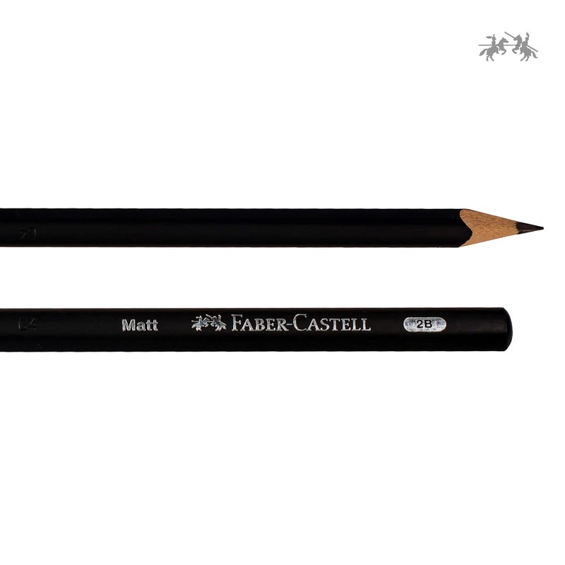 FABER-CASTELL Black Matt Pencils – Pack of 50 with Eraser & Sharpener | HB Writing Pencils in Tube | Eco-Friendly Stationery for School, Home & Office - Image 3