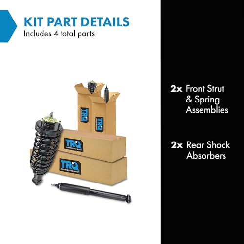 TRQ Shock Spring Front Rear Kit Set of 4 Compatible with Crown Victoria Grand Marquis Town Car - Image 2