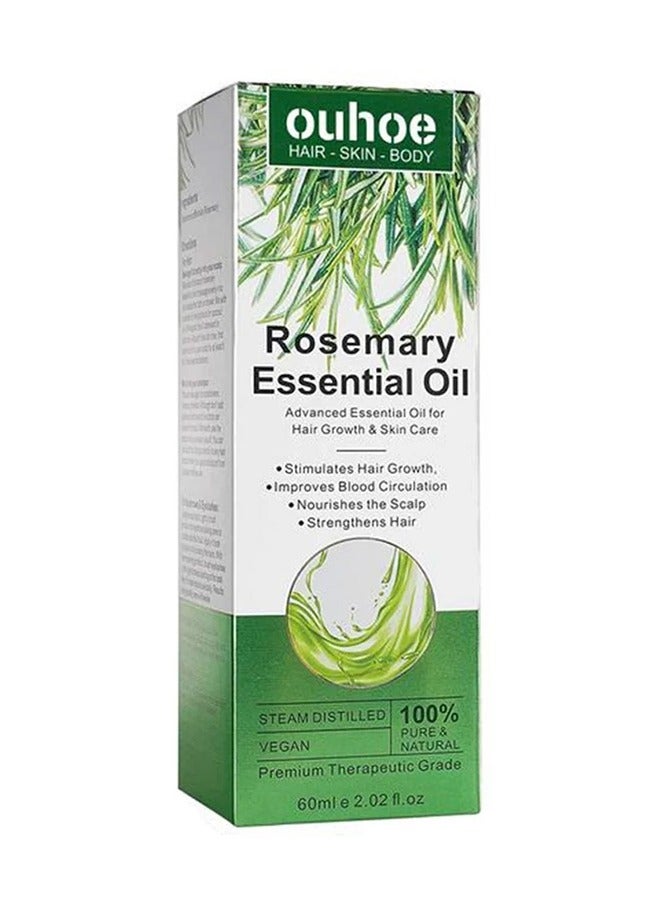 Rosemary Essential Oils Rosemary Oil for Hair Growth Serum, Pure Organic Rosemary Oil for Dry Damaged Hair and Growth, Hair Loss Scalp Treatment, Skin Care