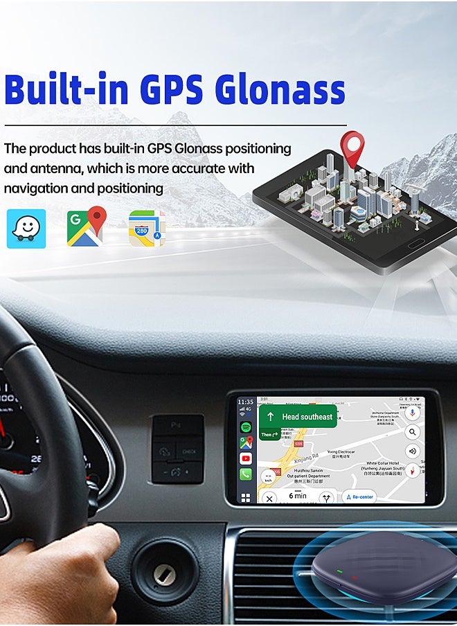 Mi VAZA - Wireless CarPlay Box - Wireless Android Auto - Car Adapter - 3-in-1 Car AI Box - Built-in GPS, Android 13, Dual-band Wifi, Bluetooth - Image 1