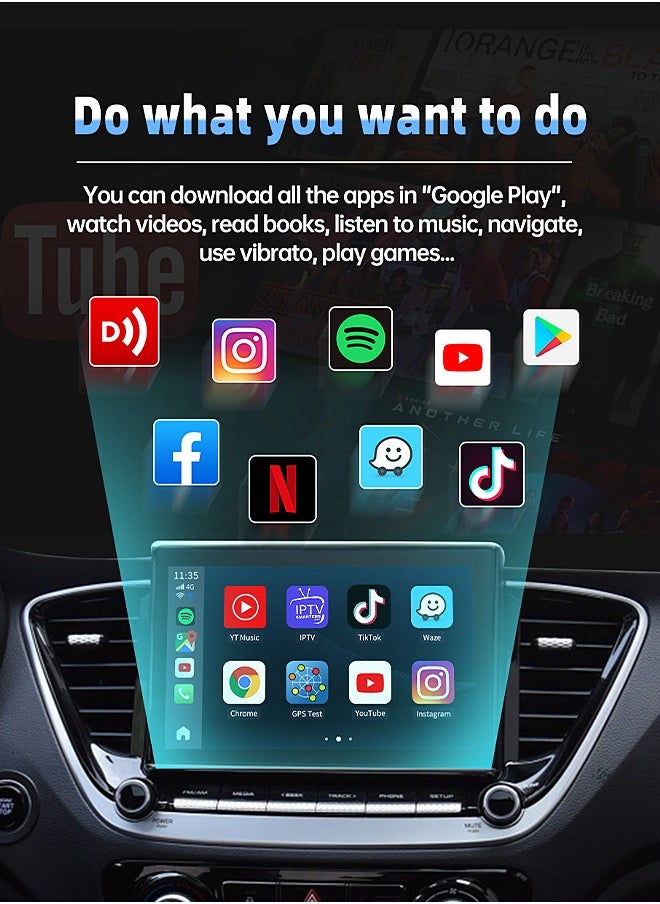 Mi VAZA - Wireless CarPlay Box - Wireless Android Auto - Car Adapter - 3-in-1 Car AI Box - Built-in GPS, Android 13, Dual-band Wifi, Bluetooth - Image 1