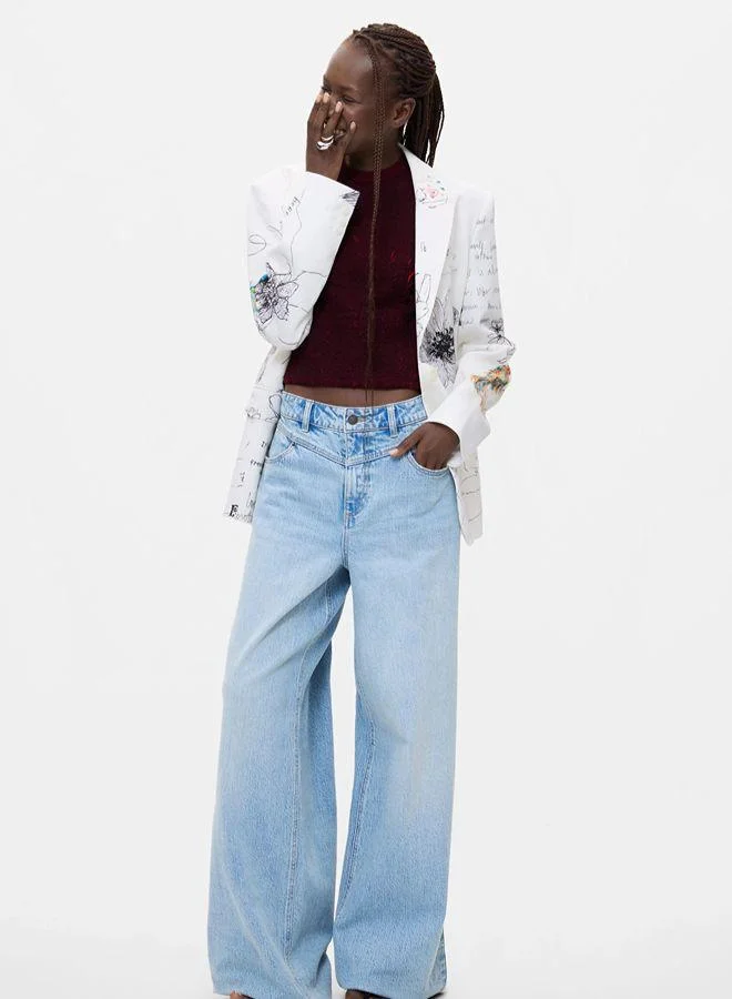 Desigual Blazer With Floral Print