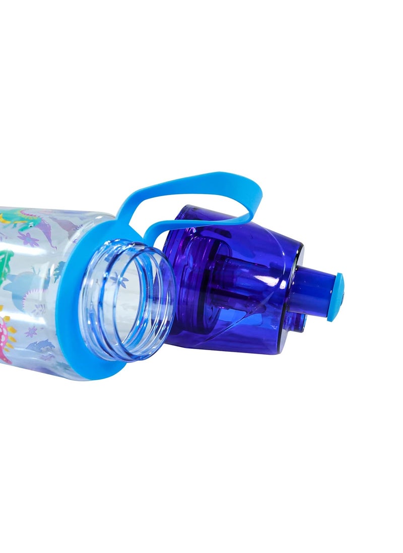 SMILY KIDDOS - Smily Kiddos Dino Theme Blue Sports Water Bottle Blue BPA Free Water Bottle Non Toxic Water Bottle for Adults Water Bottle For Gym and Outdoor - Image 1