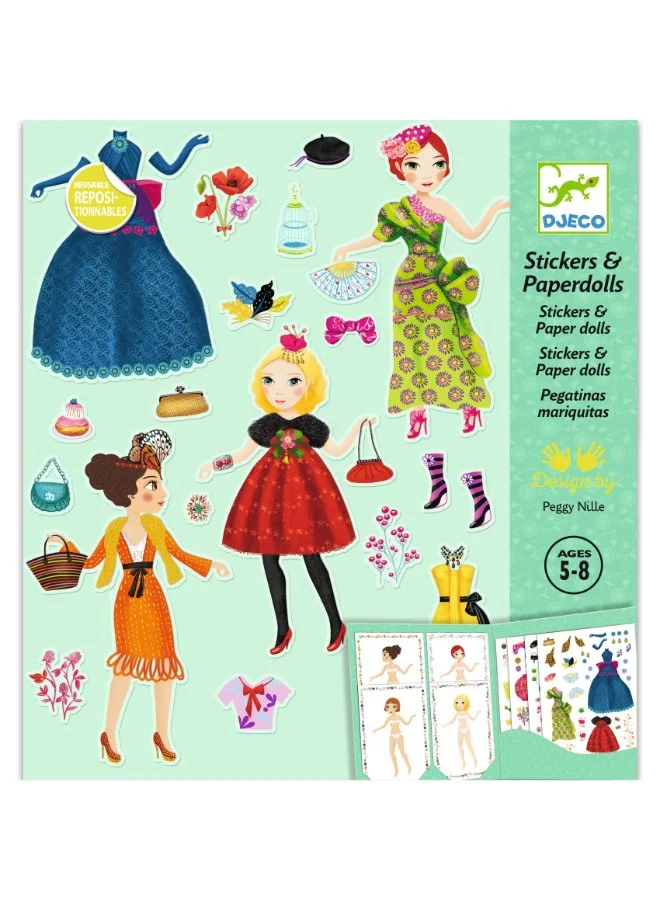 DJECO Massive Fashion Paper Dolls