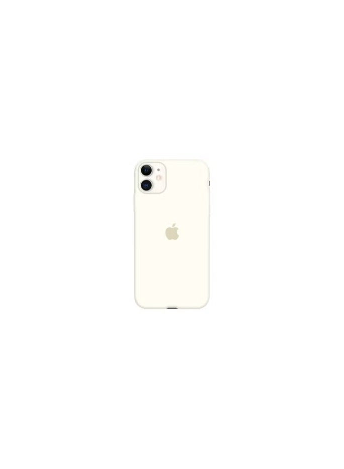 CATANES iPhone 11 Case Slim Silicone Case Soft Anti-Scratch Full Body Shockproof Protective Case Cover White - Image 1
