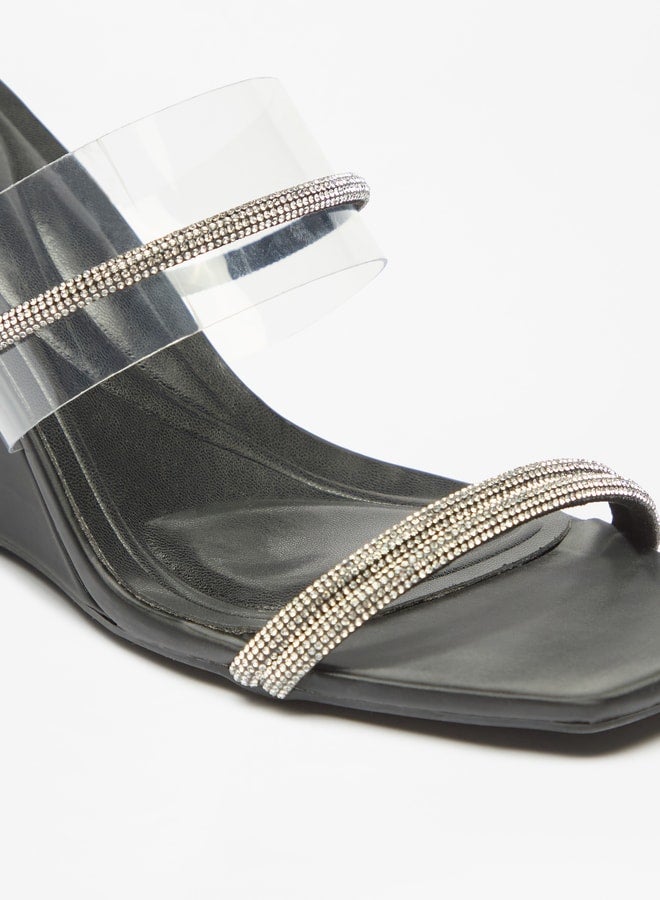 Flora Bella By Shoexpress Women's Embellished Slip-On Sandals With Wedge Heels Ramadan Collection  - Image 5