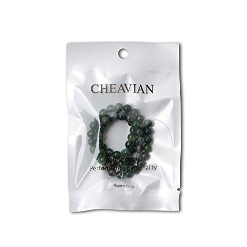 CHEAVIAN 60PCS 6mm Natural Moss Agate Gemstone Round Loose Beads for Jewelry Making DIY 1 Strand 15" - Image 5