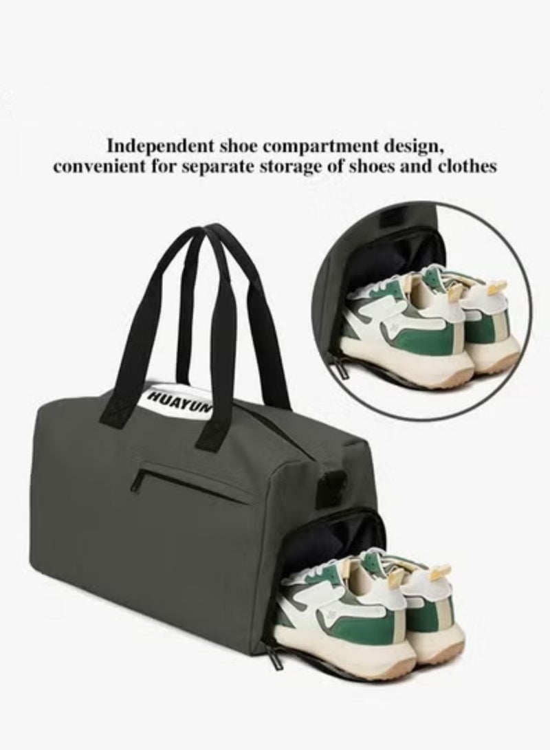 ميكسد متعددة الوظائف حقيبة حمل حقيبة الجسم مع قدرة كبيرة على فصل الرطب والجاف ، مربع الأحذية ، وسحب قضيب ، ومناسبة للسفر في الأعمال التجارية على المدى القصير - Image 3