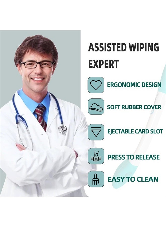 Fanwer Toilet Aids for Wiping - 15.7" Long Reach Comfort Butt Wiper Tools - Bathroom Bottom Buddy Wiping Self Assist for Disabled,Elderly,Pregnant,Overweight People and Back Surgery Recovery (2 Pack) - Image 3
