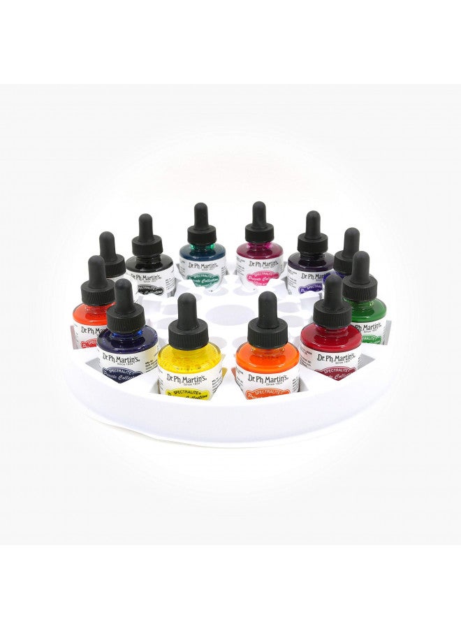 Dr. Ph. Martin's Spectralite Private Collection Liquid Acrylics (Set 1) Acrylic Paint Set, 1.0 oz, Set 1 Colors, 1 Set of 12 Bottles - Image 3