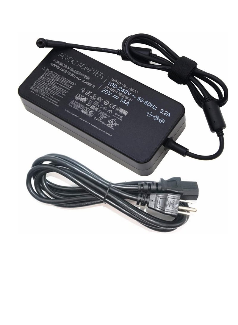 Terabyte 20V 14A Charger for ASUS PG35V G703GI GX701 ROG G703GX ADP 280BB B - Image 1