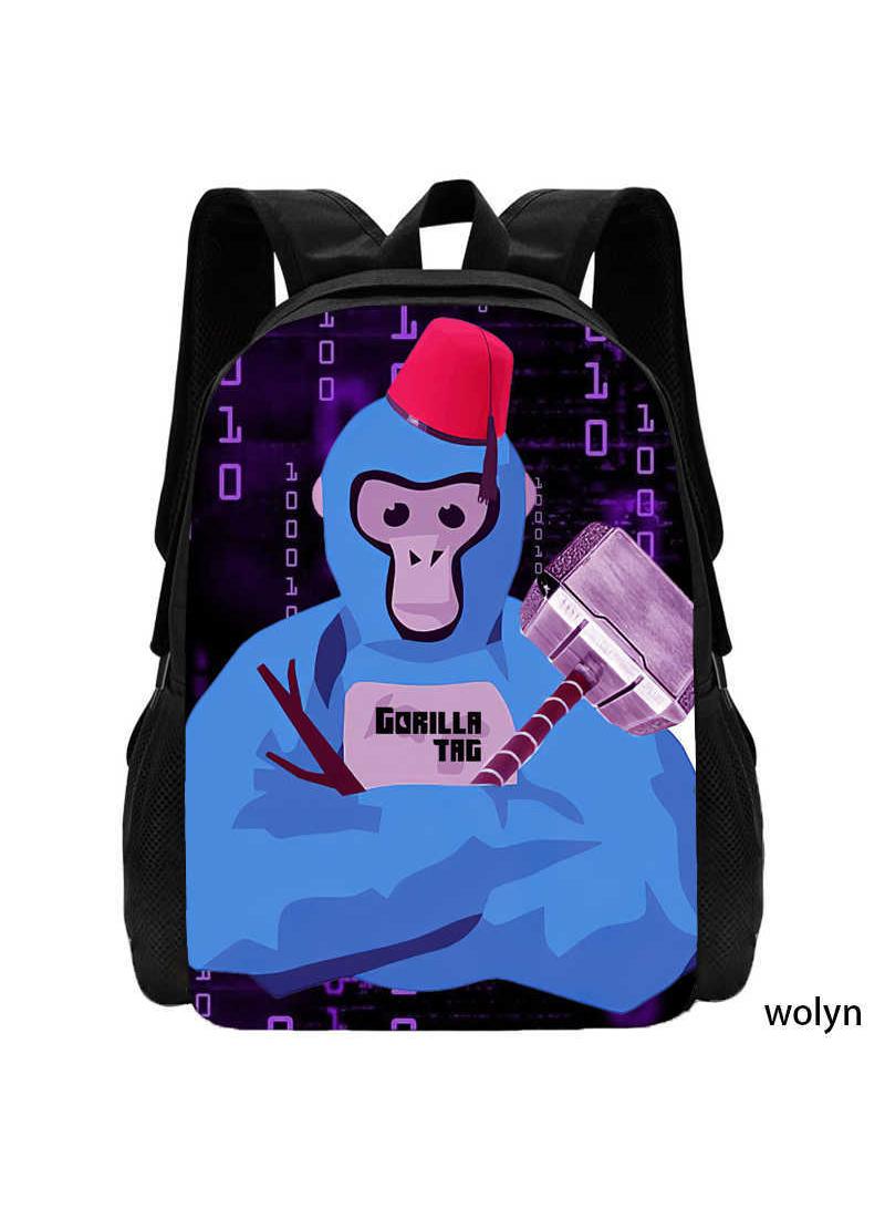 general Rekar Novelty Game Backpack Gorilla Tag Backpack Travel Laptop Backpack Cute Monkey Backpack Casual Daypack Game Fan Gift - Image 1