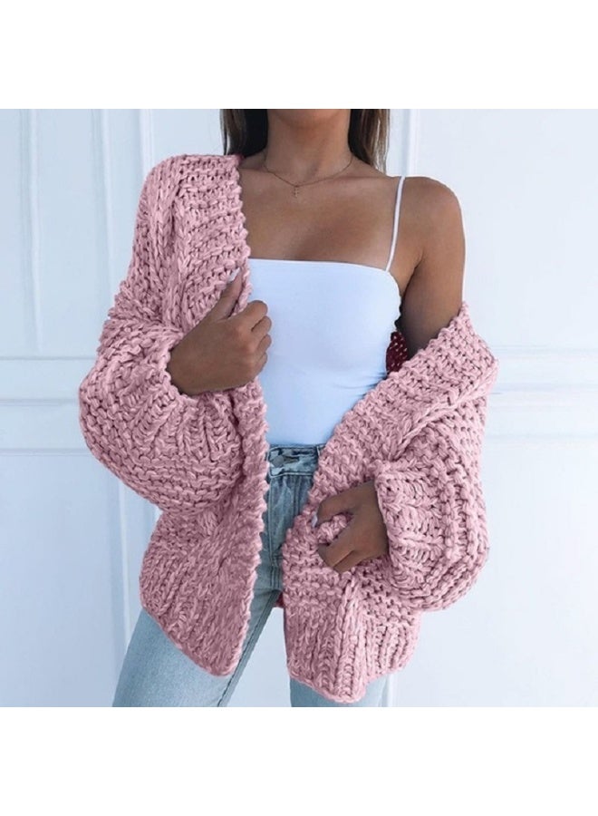 NIBEMINENT Cardigan Women Sweaters Cardigan Batwing long-sleeved Plush Loose Outside Knit Sweaters Women Fashion - Image 1