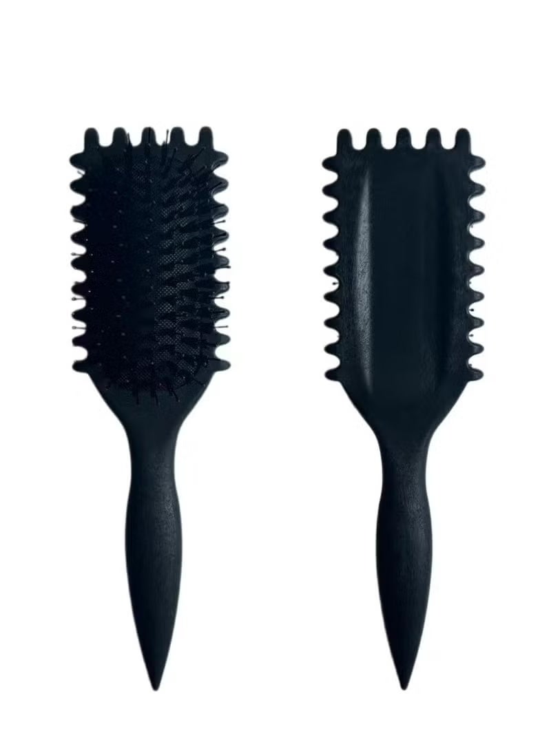 Gecomo 2025 Newest Bounce Curl Brush, Bounce Curl Defining Brush, Curl Defining Brush, Hair Brush Styling Brush, Shaping and Defining Curls for Women and Girls (Color: Black) - Image 5